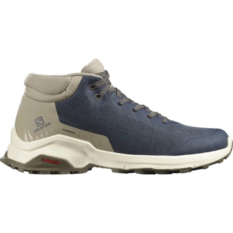 Navy / Khaki Salomon X Reveal Chukka CSWP Men\'s Winter Boots | IE HZ6357